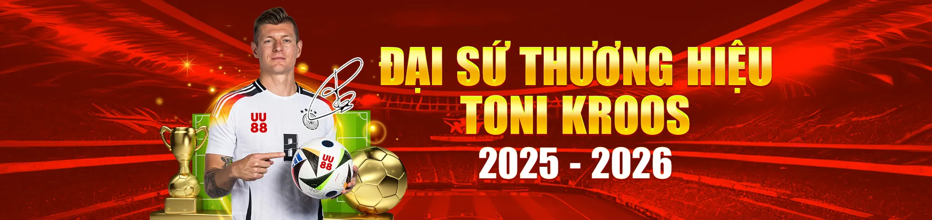 toni kroos đại sứ thương hiệu uu88